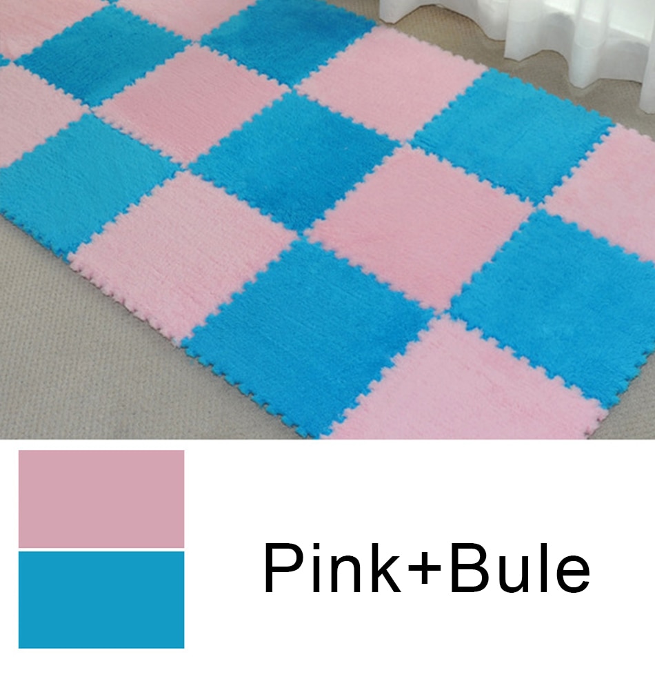 10 Pcs Soft Plush Children's Mat Baby Play Mat Baby Toys Eva Foam Puzzle Carpet In Children's Room Keep Warm Playmat 30*30*0.8CM